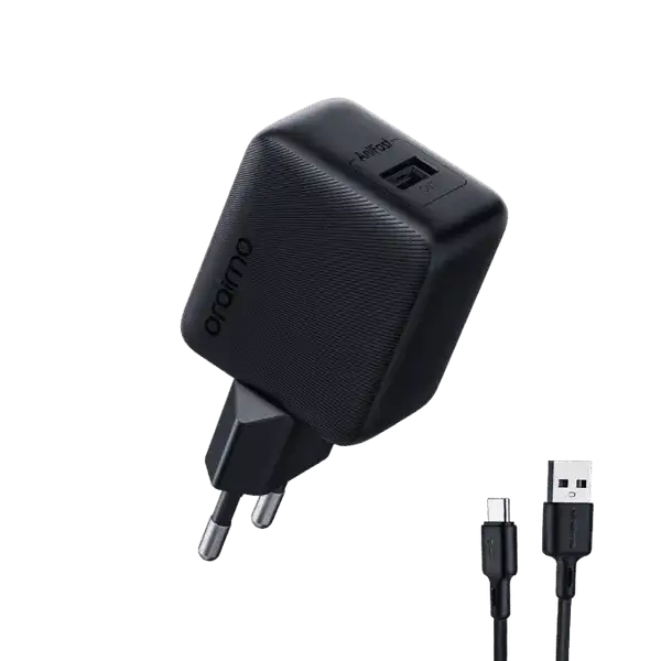 Oraimo Cannon 18S 18W Wall Charger OCW-5184E + Usb - Lightning Black(Only a plug, no date cable)