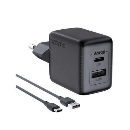 Oraimo Cannon 18S 18W Wall Charger OCW-5184E + Usb - Lightning Black(Only a plug, no date cable)