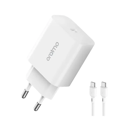 Oraimo PowerCube 20 OCW-E106S-CC54 – Chargeur USB Type-C 20W Compact & Rapide(Only a plug, no data cable）