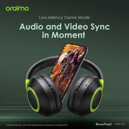 Oraimo BoomPop 2 OHP-610 – 60h Battery, Bass Boost, ENC Mic & Dual Connection