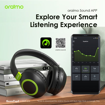 Oraimo BoomPop 2 OHP-610 – 60h Battery, Bass Boost, ENC Mic & Dual Connection