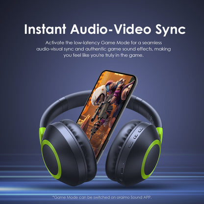 Oraimo BoomPop 2S OHP-610S – Gesture Control, 60h Battery, Bass Boost & ENC Mic