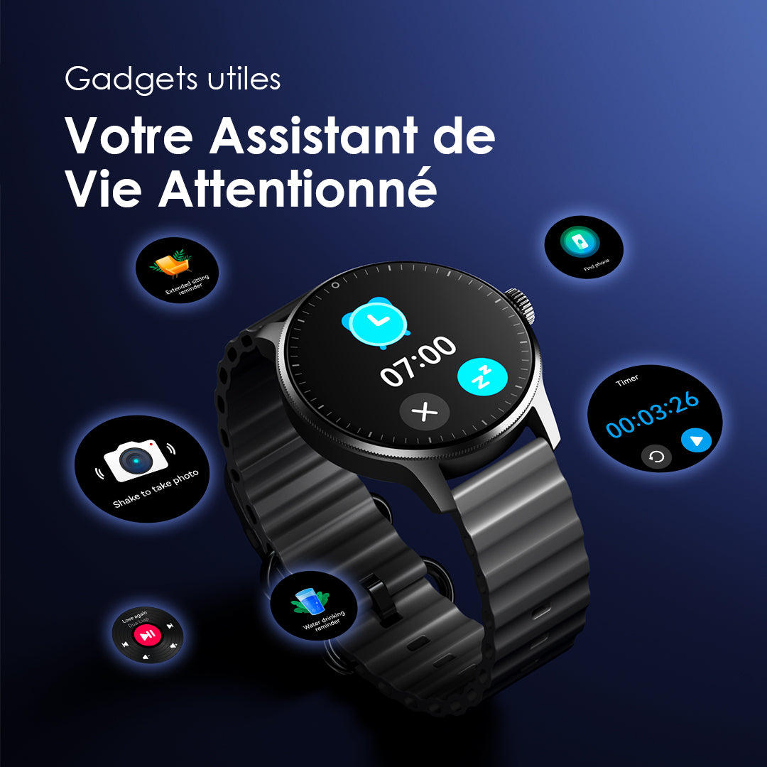 Oraimo Watch 5R Pro – AMOLED with Bluetooth Calls & 32-Day Battery