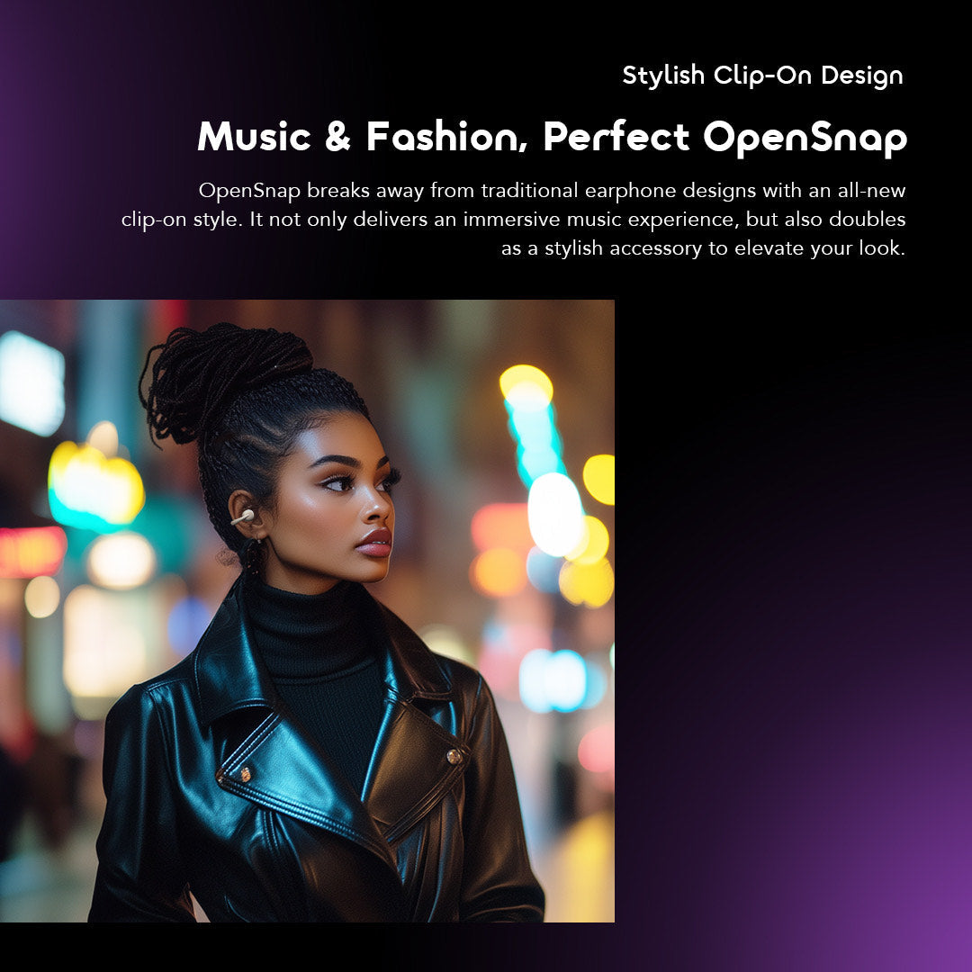 Oraimo OpenSnap – Open-Ear Fit, ENC Mic & 26h Battery