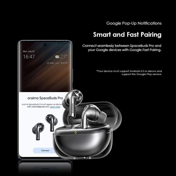 SpaceBuds Pro  – 50dB Hybrid ANC, 32h Battery & 4-Mic ENC