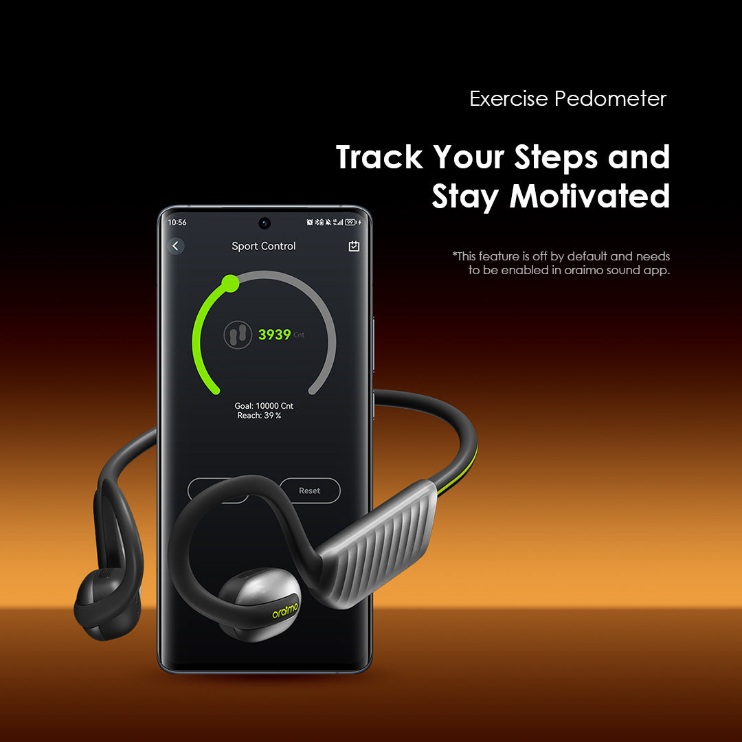 Oraimo OpenCirclet 2 – Open-Ear Bluetooth Headset with Pedometer & 16h Battery