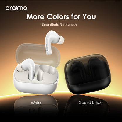 Oraimo SpaceBuds N – ANC, OTW-626N, 38h Battery & Multi-Device Pairing