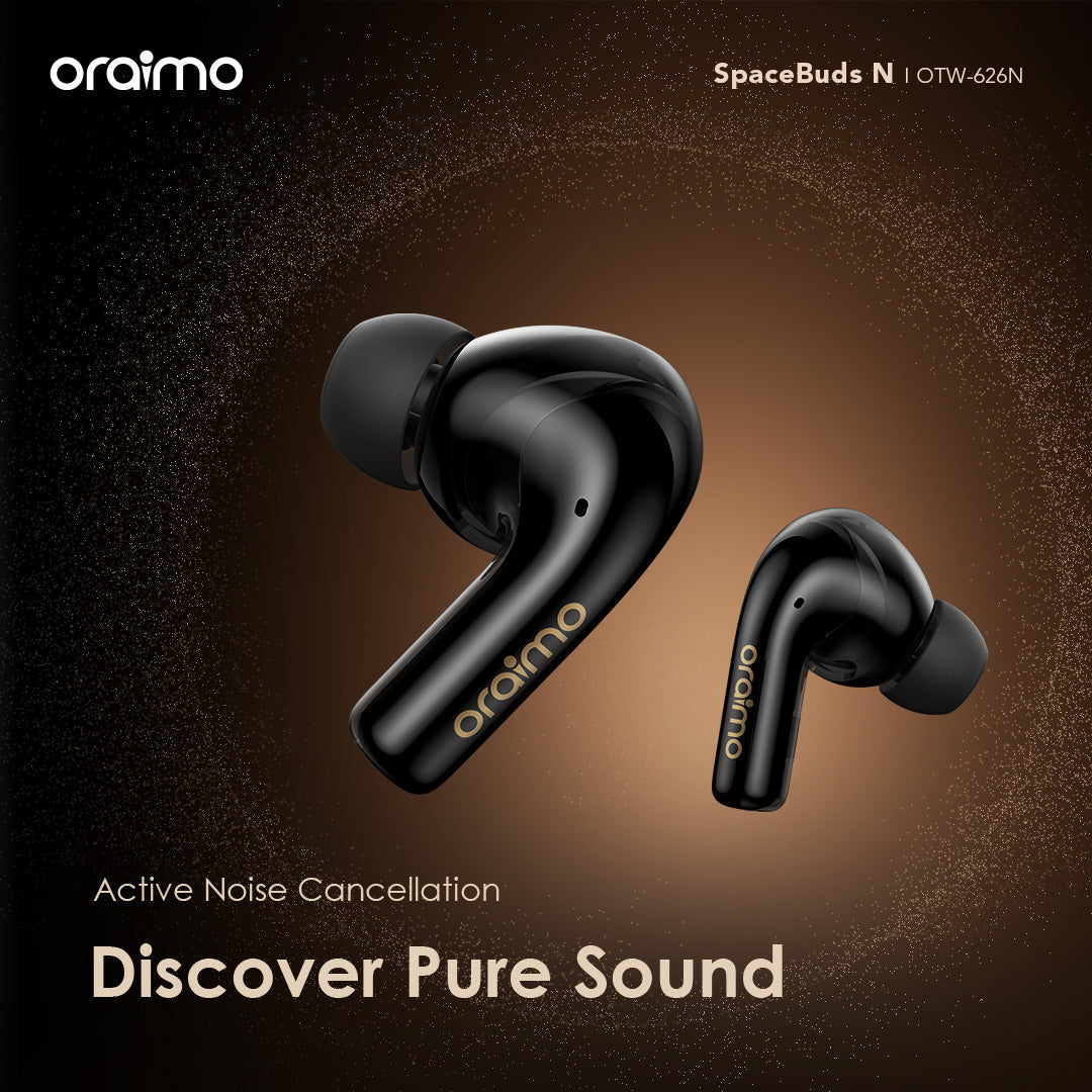 Oraimo SpaceBuds N – ANC, OTW-626N, 38h Battery & Multi-Device Pairing