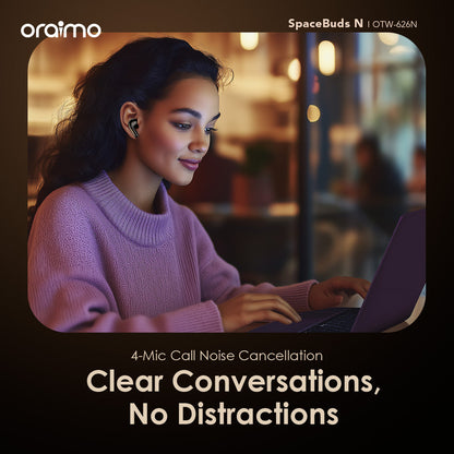 Oraimo SpaceBuds N – ANC, OTW-626N, 38h Battery & Multi-Device Pairing