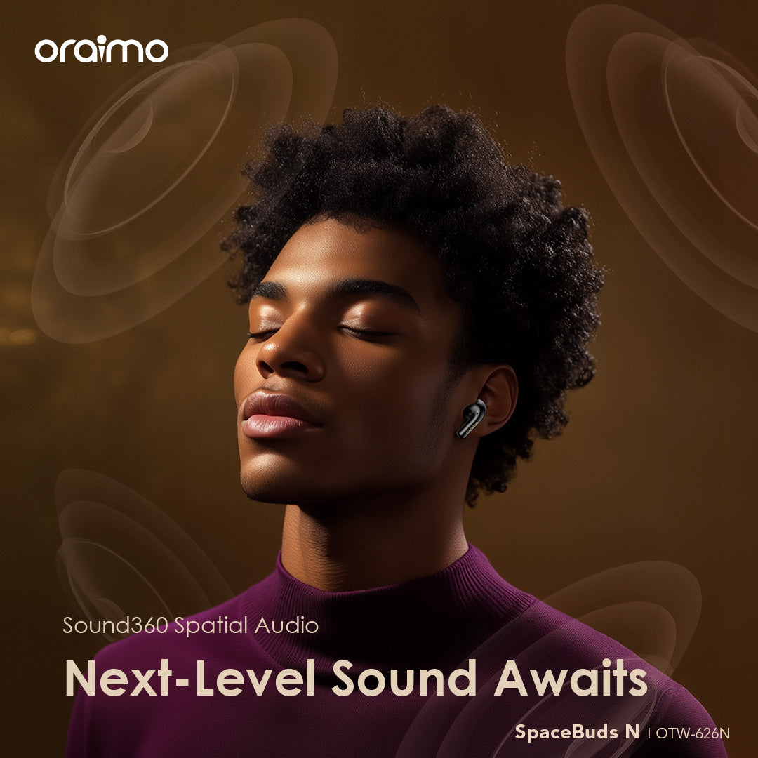 Oraimo SpaceBuds N – ANC, OTW-626N, 38h Battery & Multi-Device Pairing