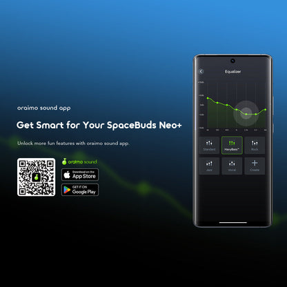 Oraimo SpaceBuds Neo+OTW-323P, ANC, 30h Playtime & Sound360™ Spatial Audio