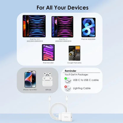 Oraimo PowerCube 20 OCW-E106S-CC54 – Chargeur USB Type-C 20W Compact & Rapide(Only a plug, no data cable）