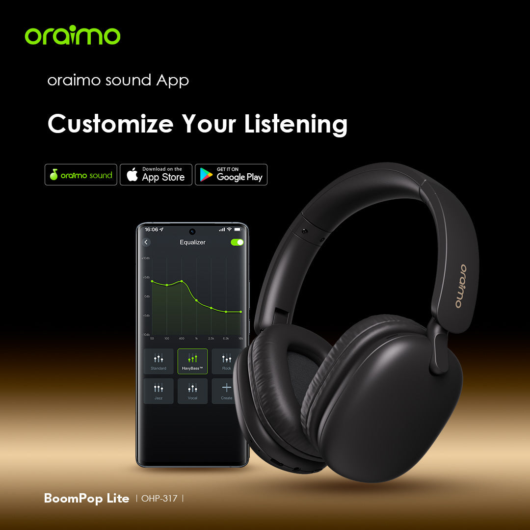 Oraimo BoomPop Lite OHP-317 – 65h Battery, ENC Mic & Gaming Mode