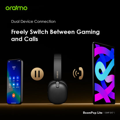 Oraimo BoomPop Lite OHP-317 – 65h Battery, ENC Mic & Gaming Mode