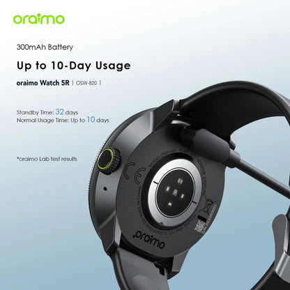 Oraimo Watch 5R – 1.43" AMOLED Bluetooth Calls & 100+ Sport Modes