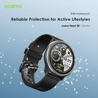 Oraimo Watch 5R – 1.43" AMOLED Bluetooth Calls & 100+ Sport Modes