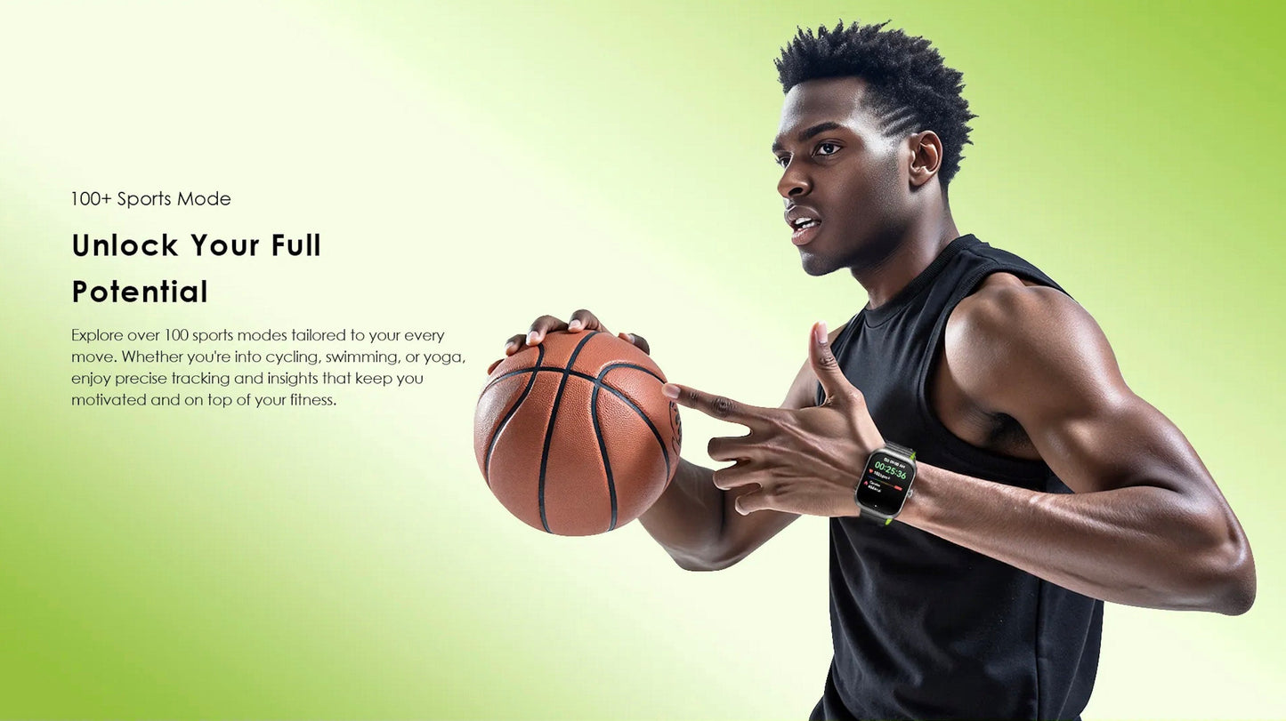 Watch Nova N – 2.04" AMOLED, 11-Day Battery & Dual Straps