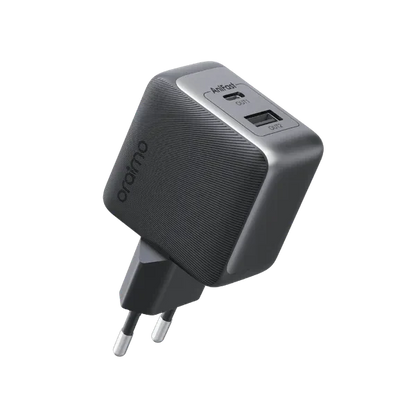 Oraimo PowerCube 33 Pro OCW-7331E – 33W Dual-Port GaN Fast Charger with 60W USB-A to USB-C Cable