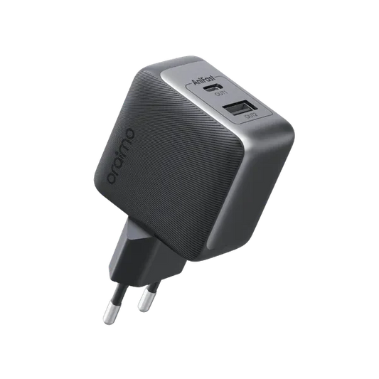 Oraimo PowerCube 33 Pro OCW-7331E – 33W Dual-Port GaN Fast Charger with 60W USB-A to USB-C Cable